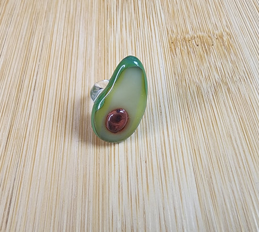 Avocado Glass Loc Bead