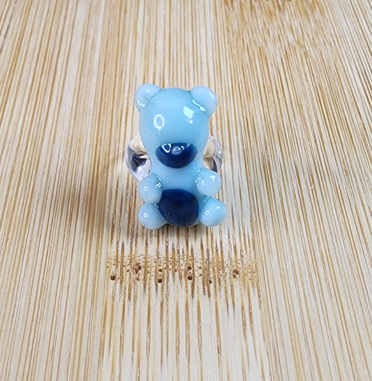 Teddy Bear Glass Loc Bead