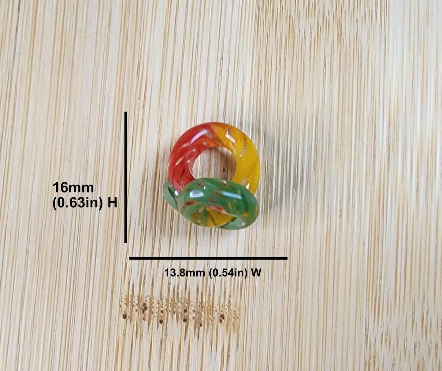 "Love Knot" Glass Loc Bead