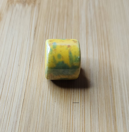 Yellow Ceramic Loc Bead