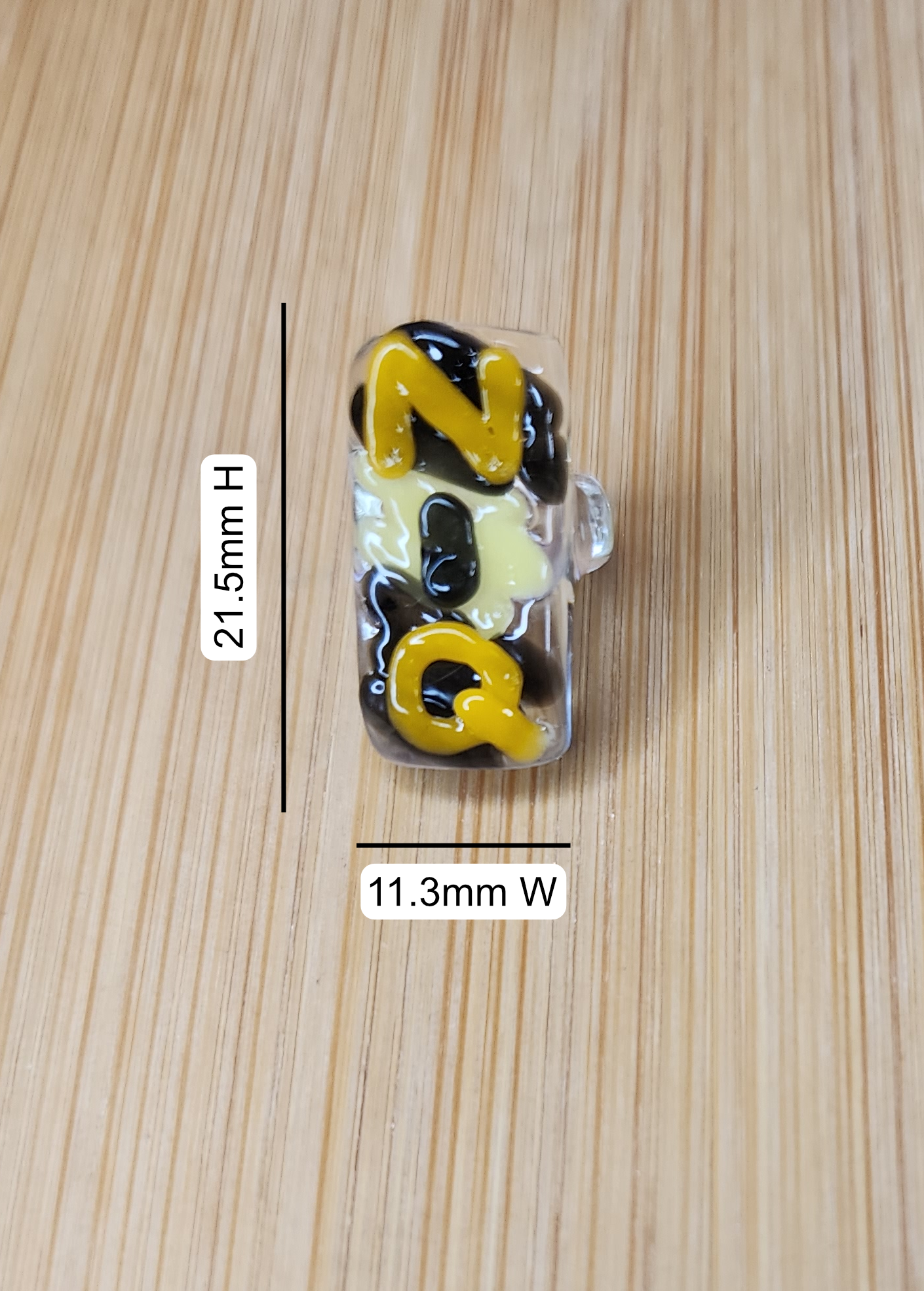 "Niq" Glass Loc Bead