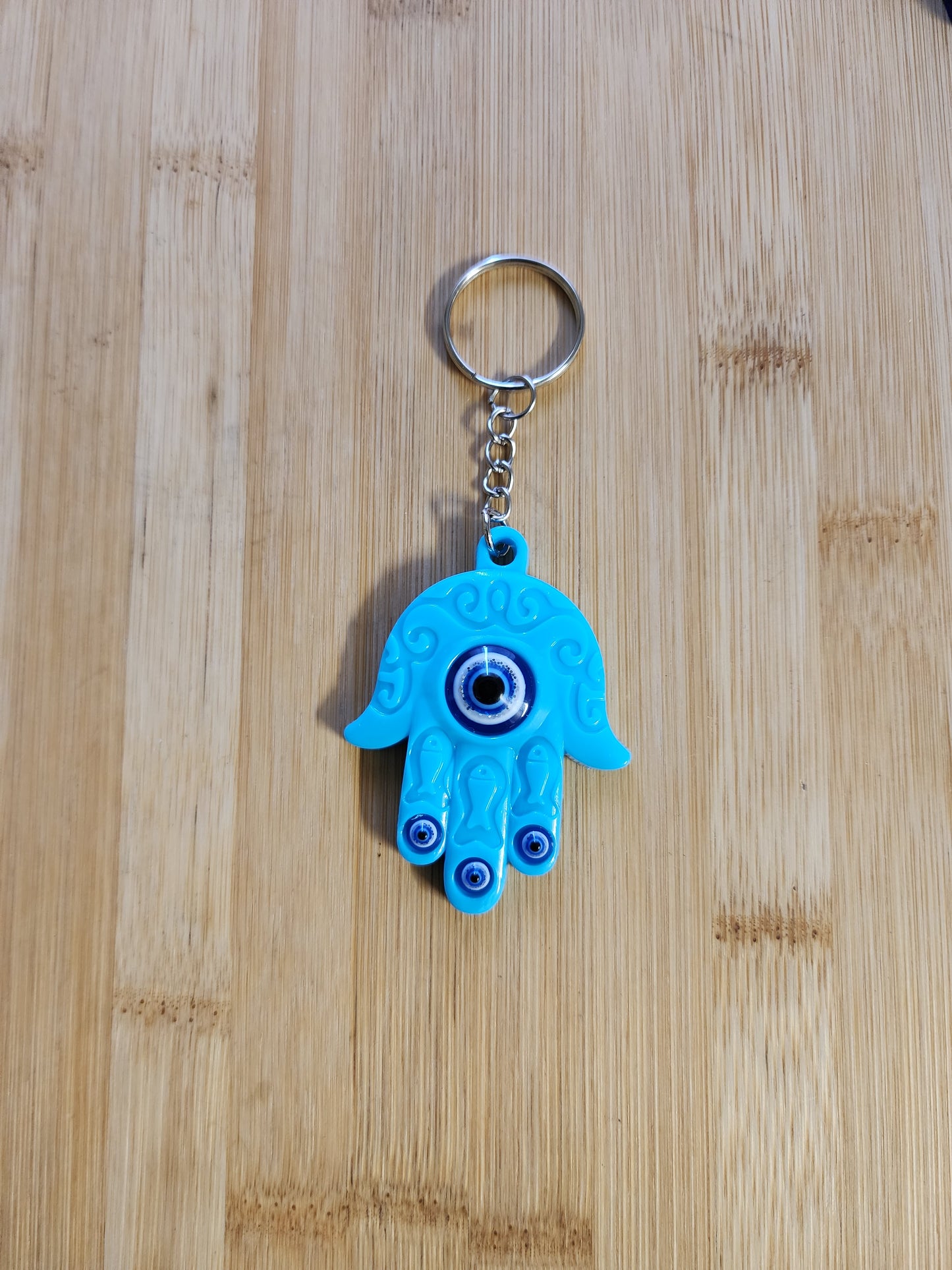 Evil Eye Hamsa Keychain