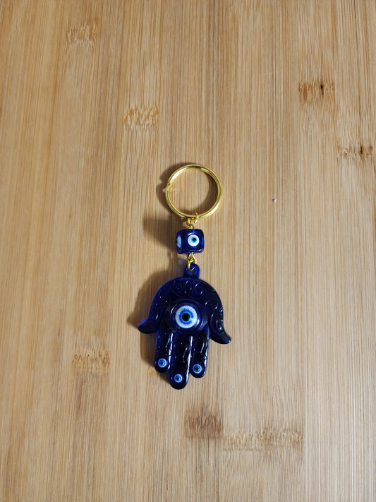 Protective Eye Hamsa Keychain