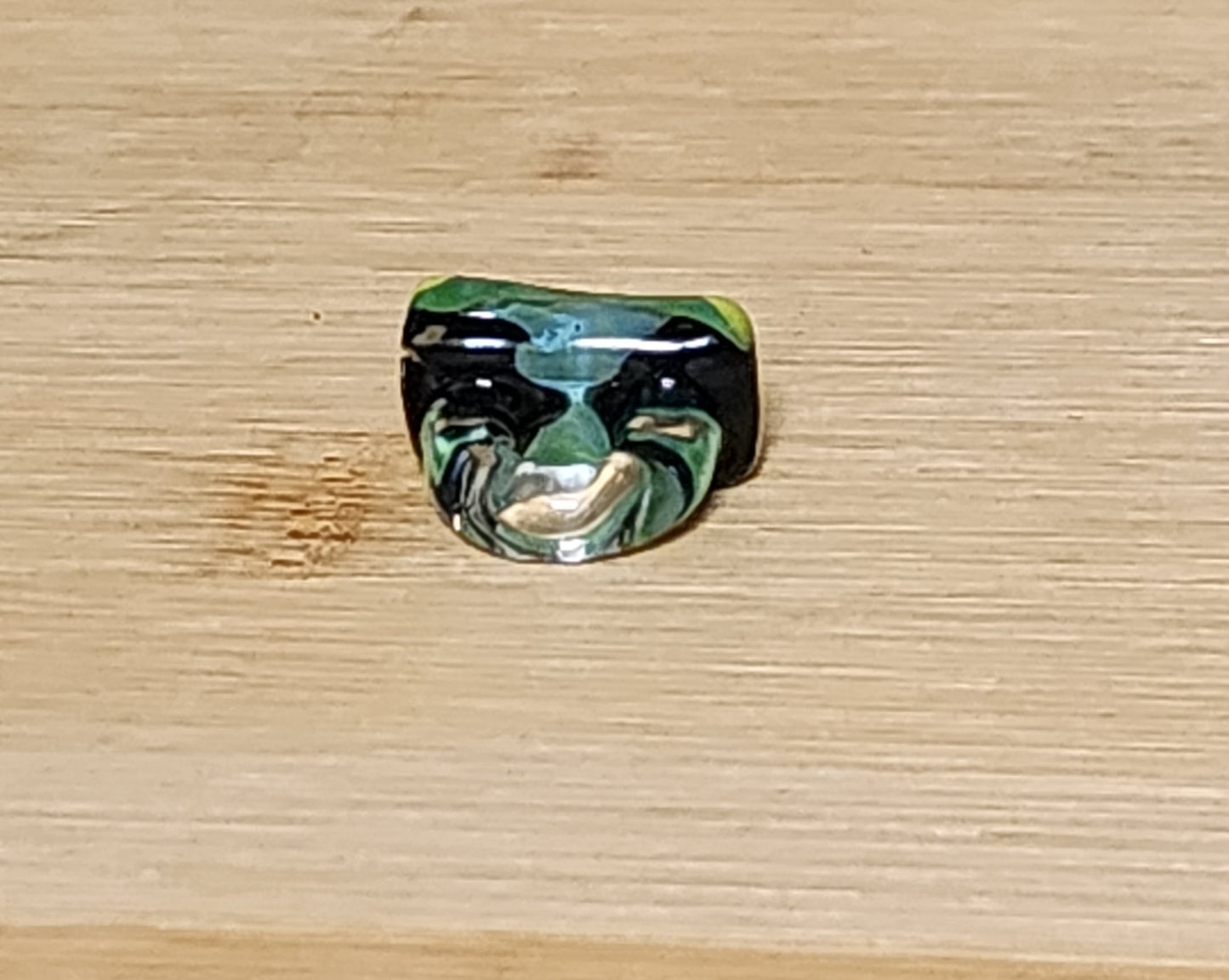 Jamaica Flag Glass Loc Bead