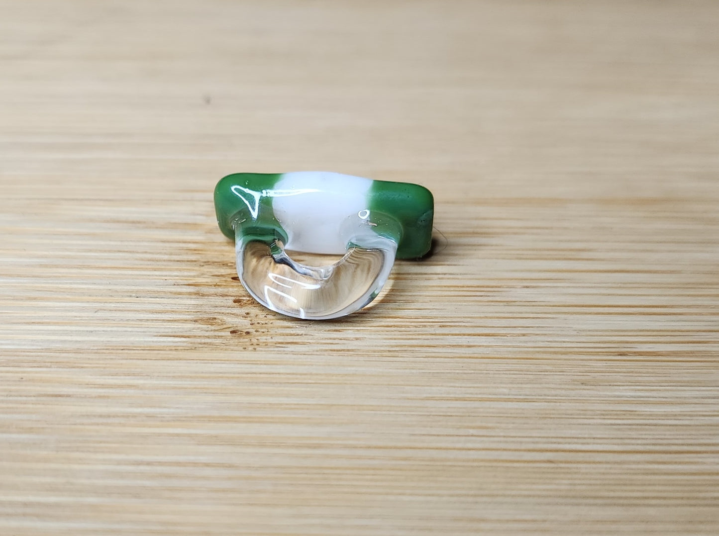 Nigeria Flag Glass Loc Bead