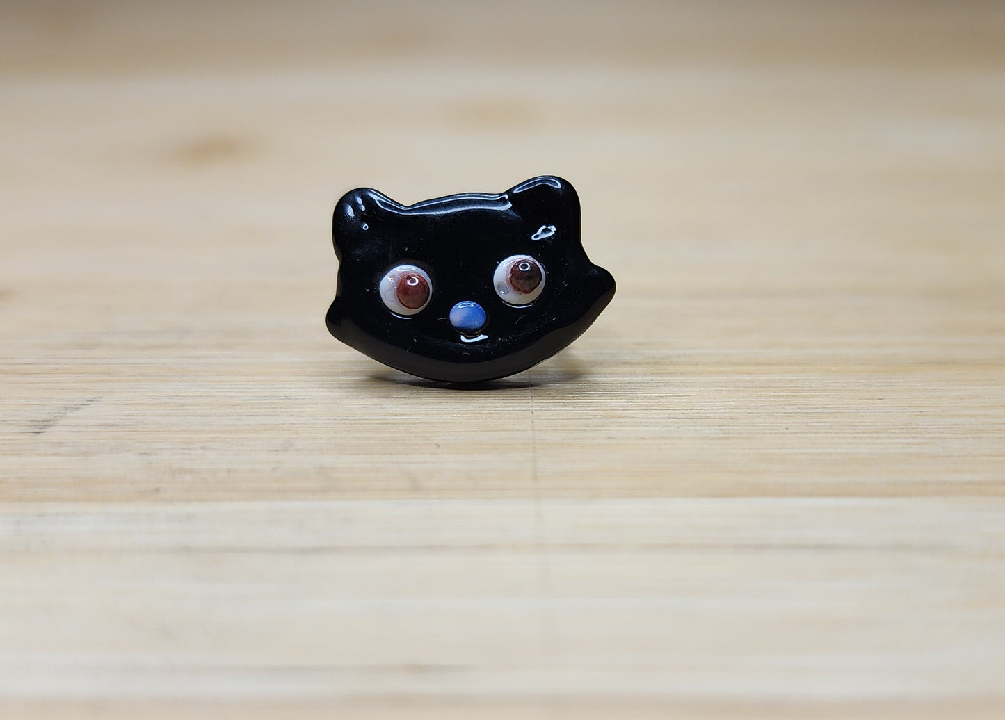 Black Cat Glass Loc Bead